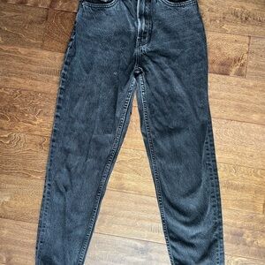 Black Denim Mom Jeans